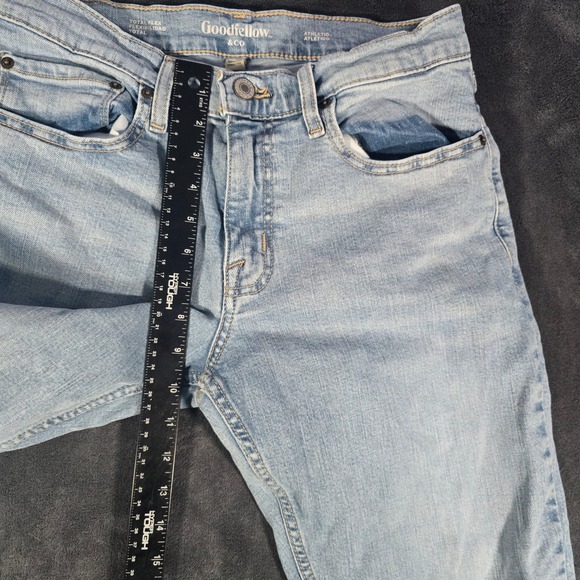 Goodfellow & Co Mens Athletic‎ Fit Jeans 30x32 Light Wash Denim - Picture 7 of 11